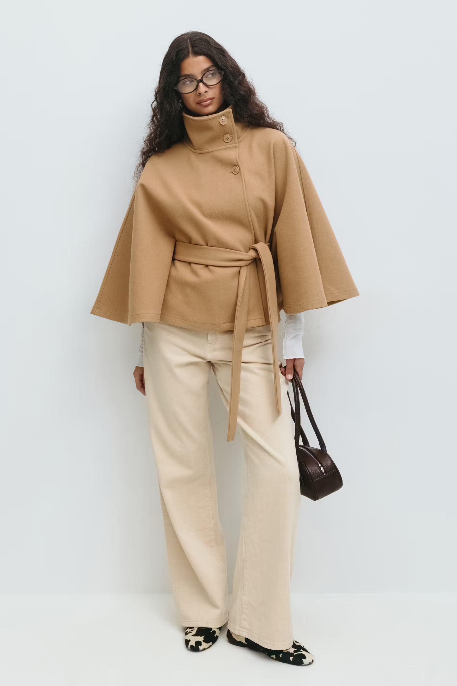MARI BELT CAPE JACKET