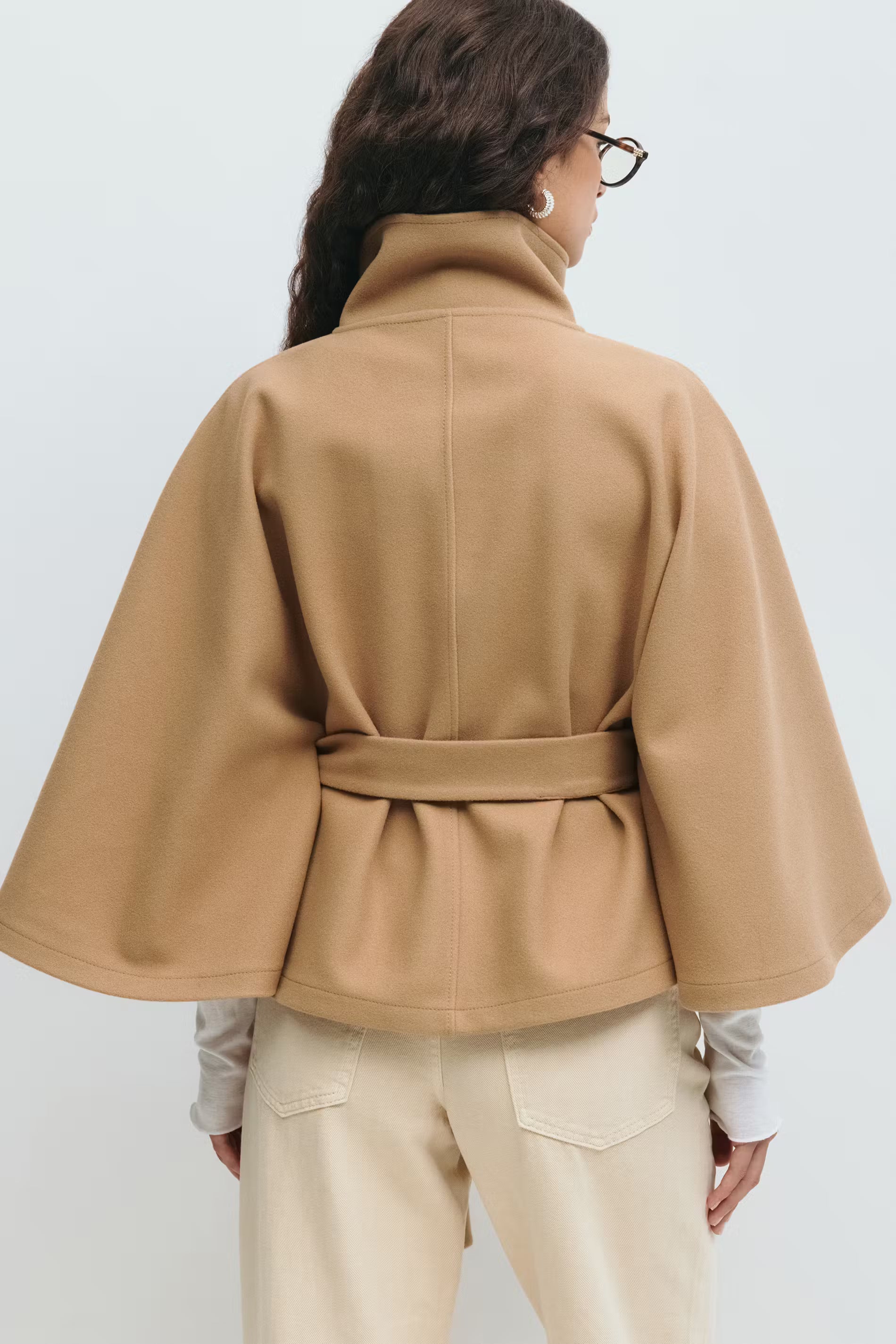 MARI BELT CAPE JACKET