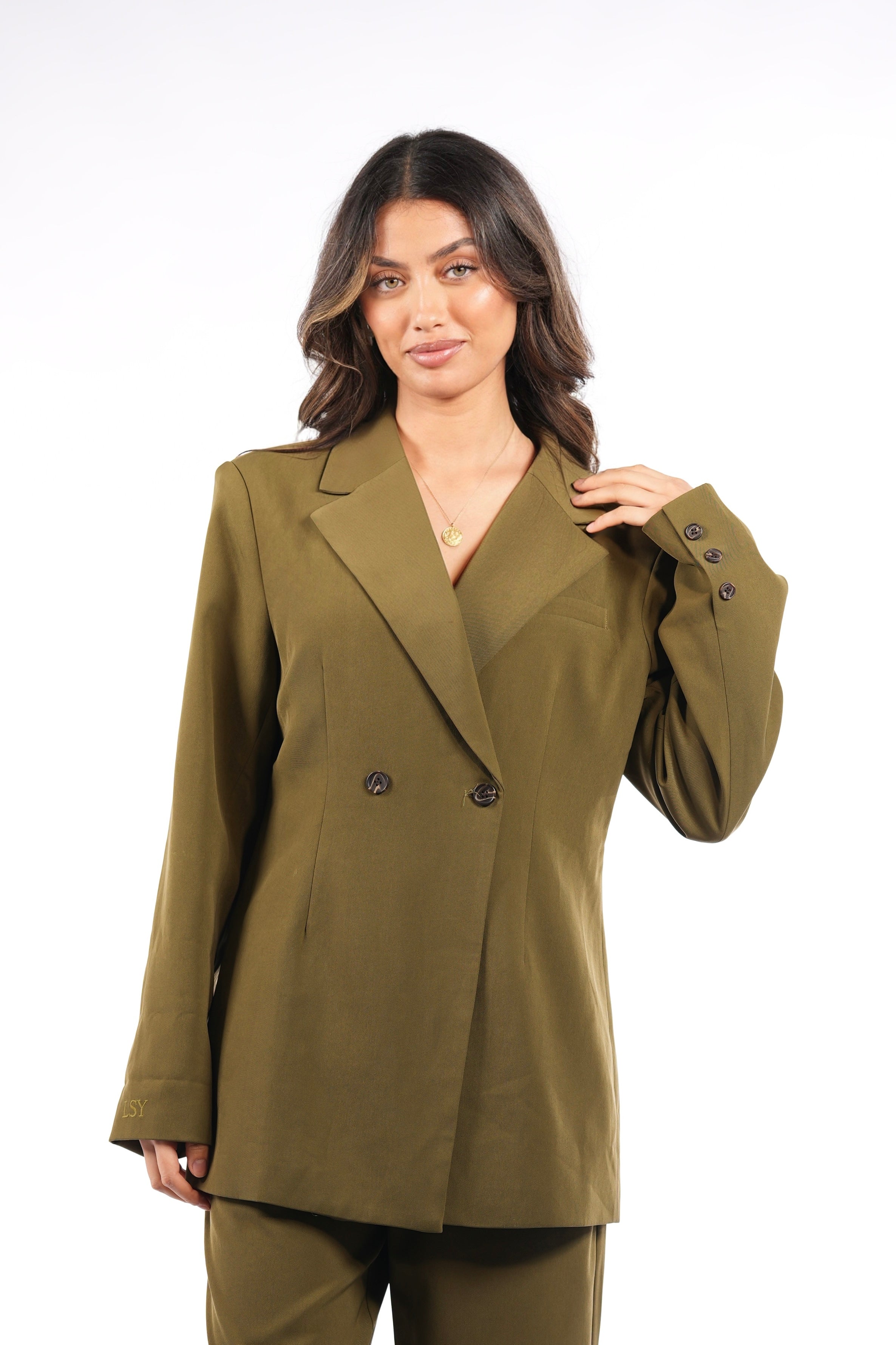 LYSIUM BELTED BLAZER SET