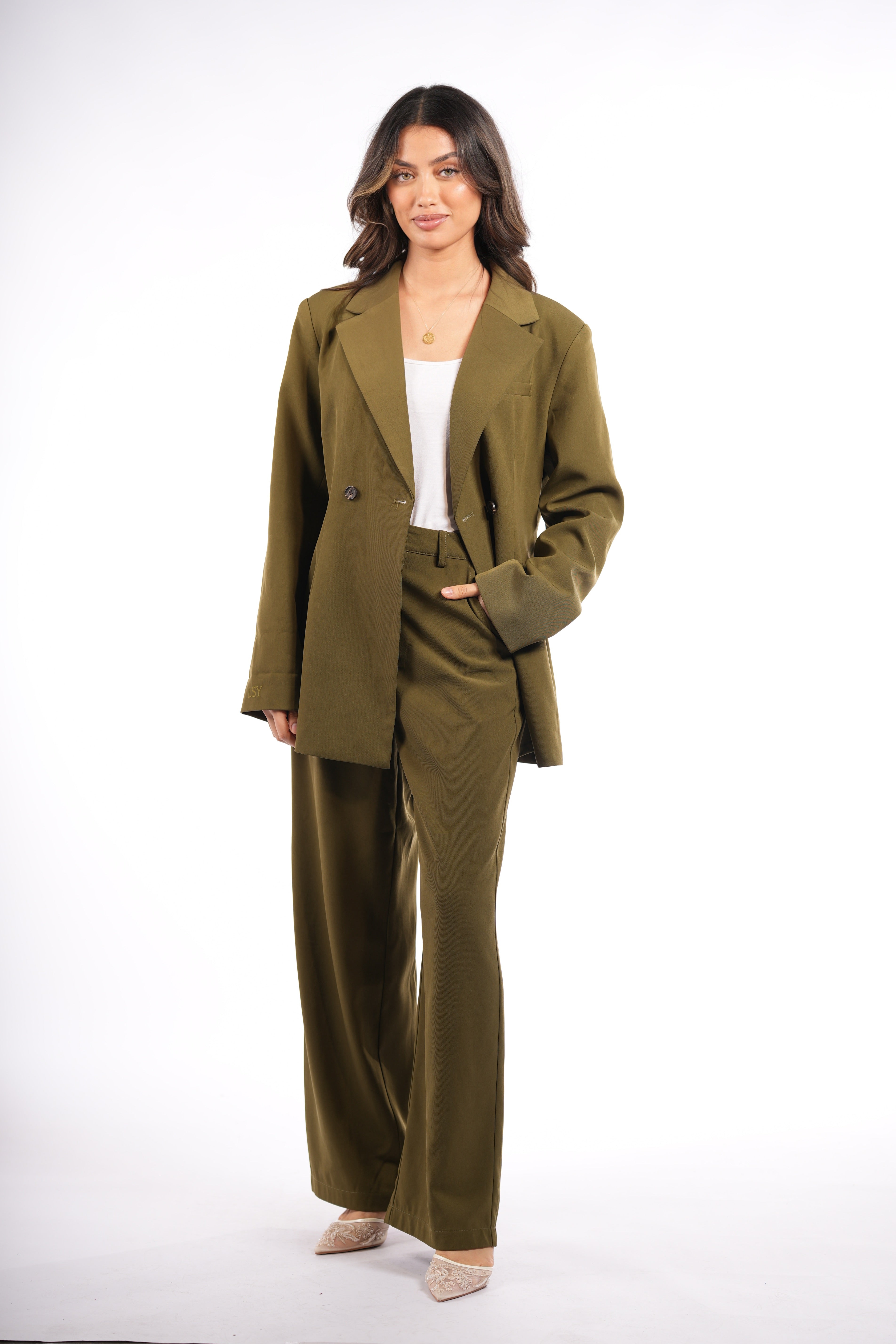 LYSIUM BELTED BLAZER SET