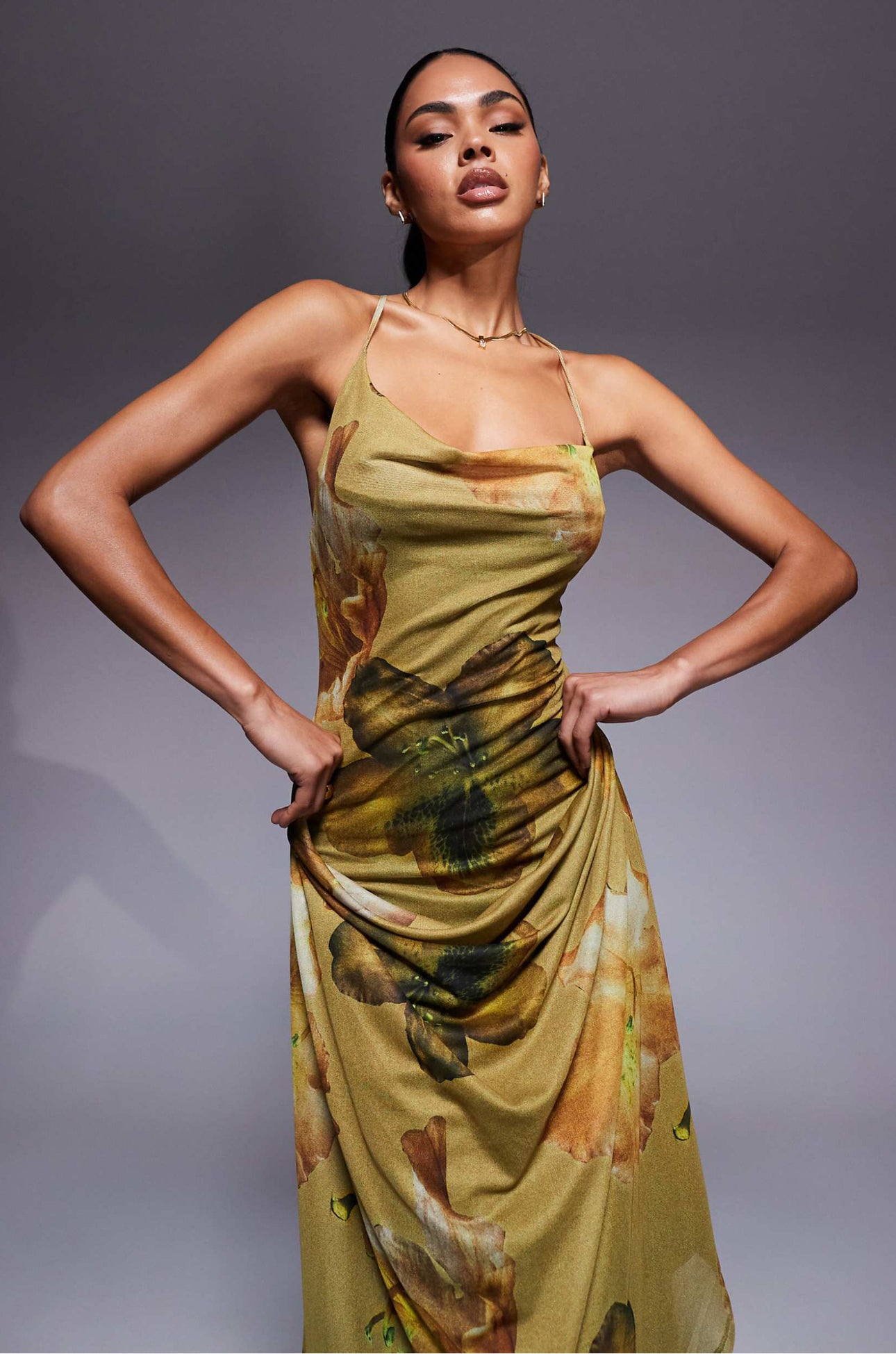 CALLA MESH MAXI DRESS
