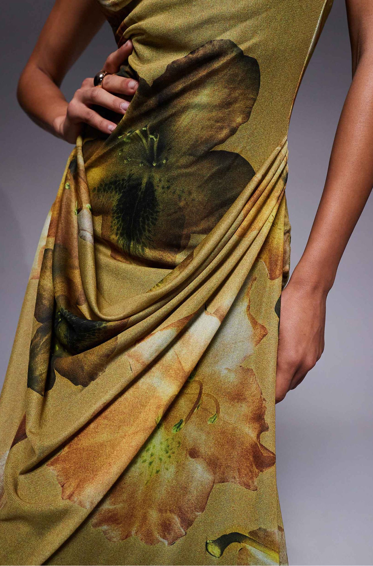 CALLA MESH MAXI DRESS