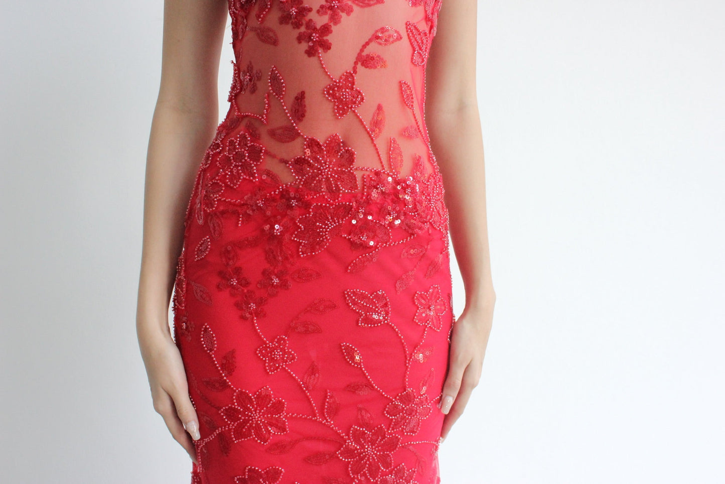 ABELLA EMBELLISHED MAXI DRESS