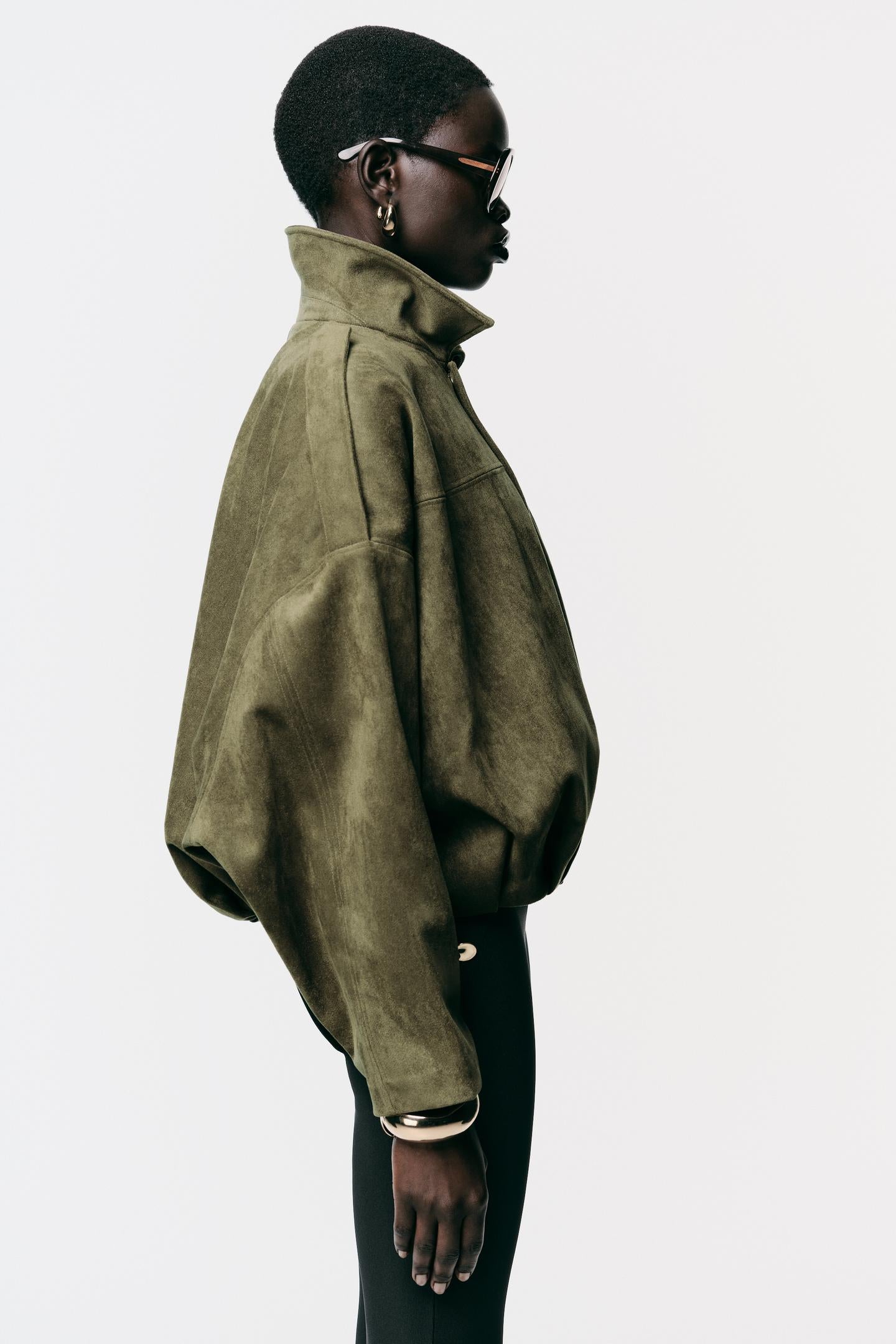 ELIXIR SUEDE EFFECT BOMBER JACKET