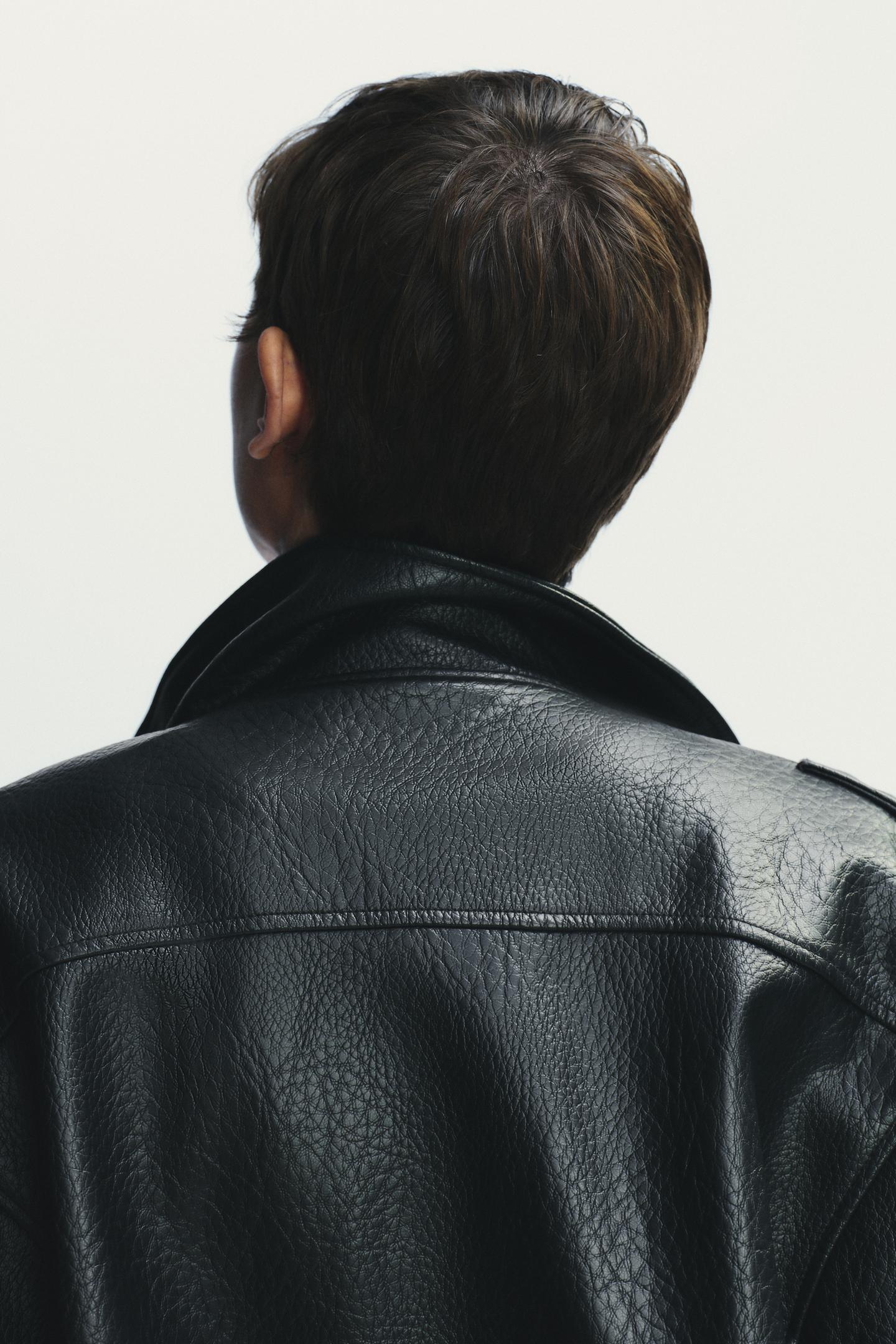 MEVA FAUX LEATHER JACKET