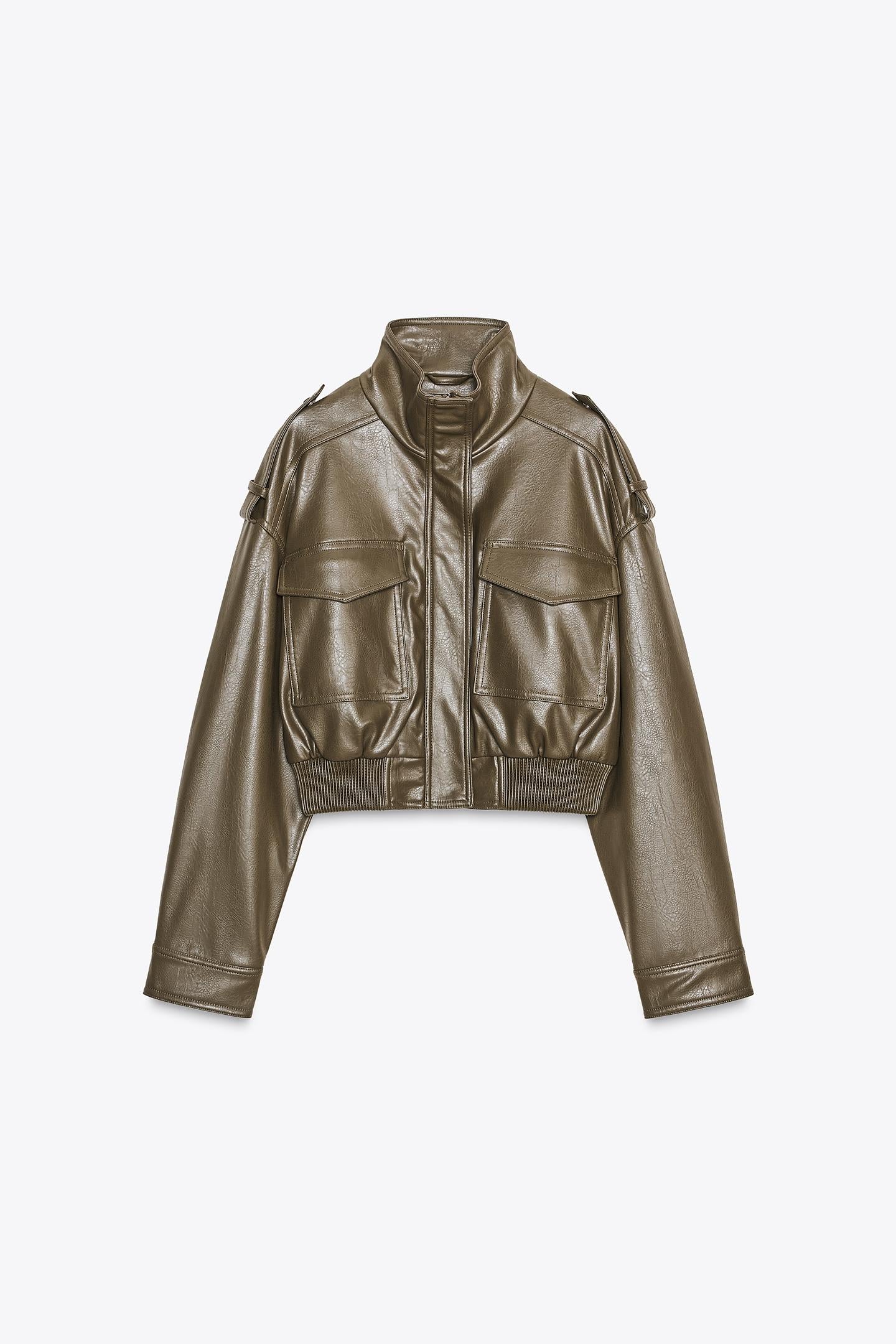 SILVIA FAUX LEATHER JACKET