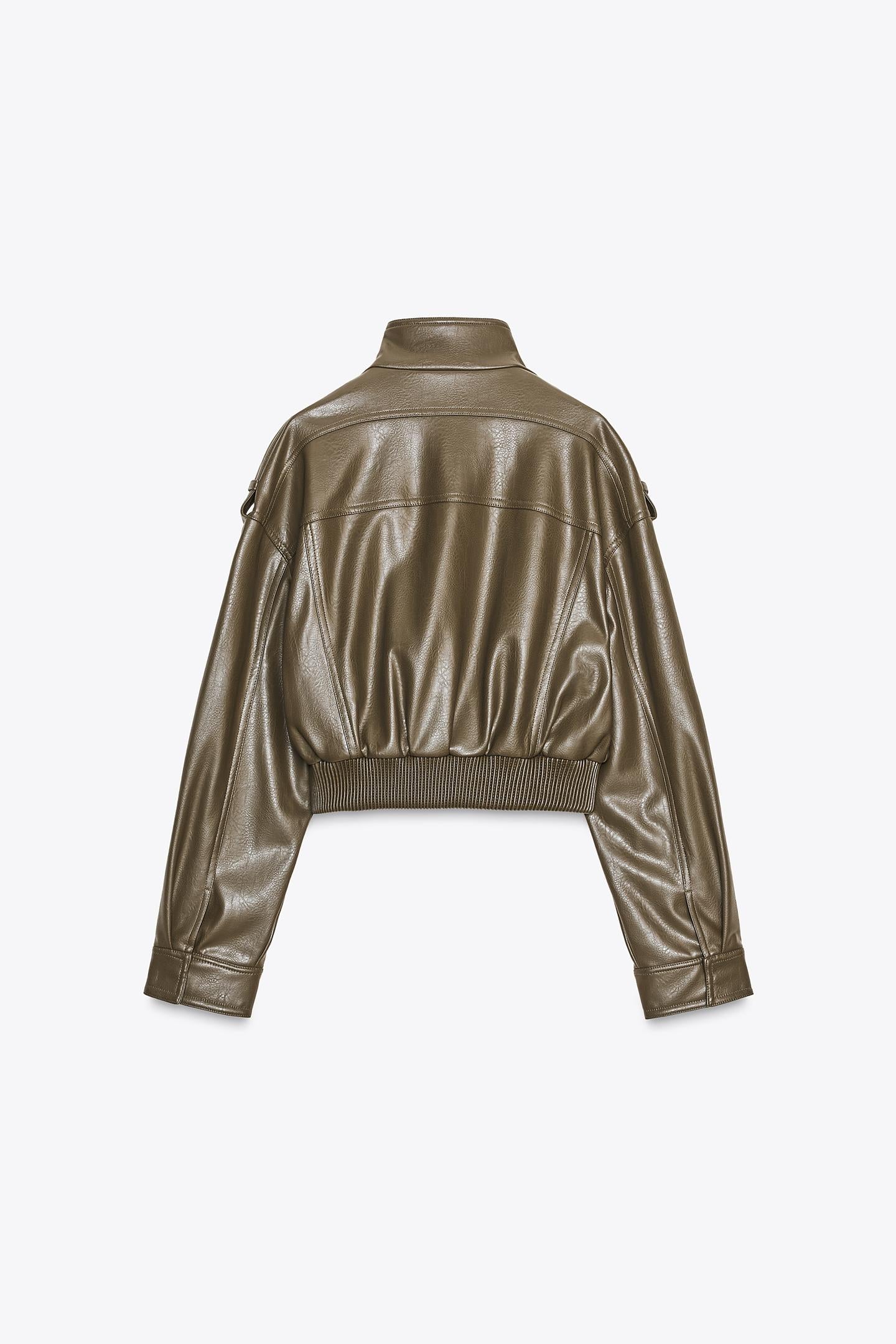 SILVIA FAUX LEATHER JACKET