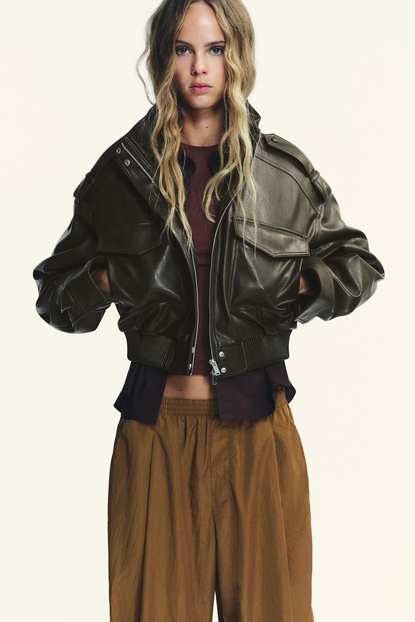 SILVIA FAUX LEATHER JACKET