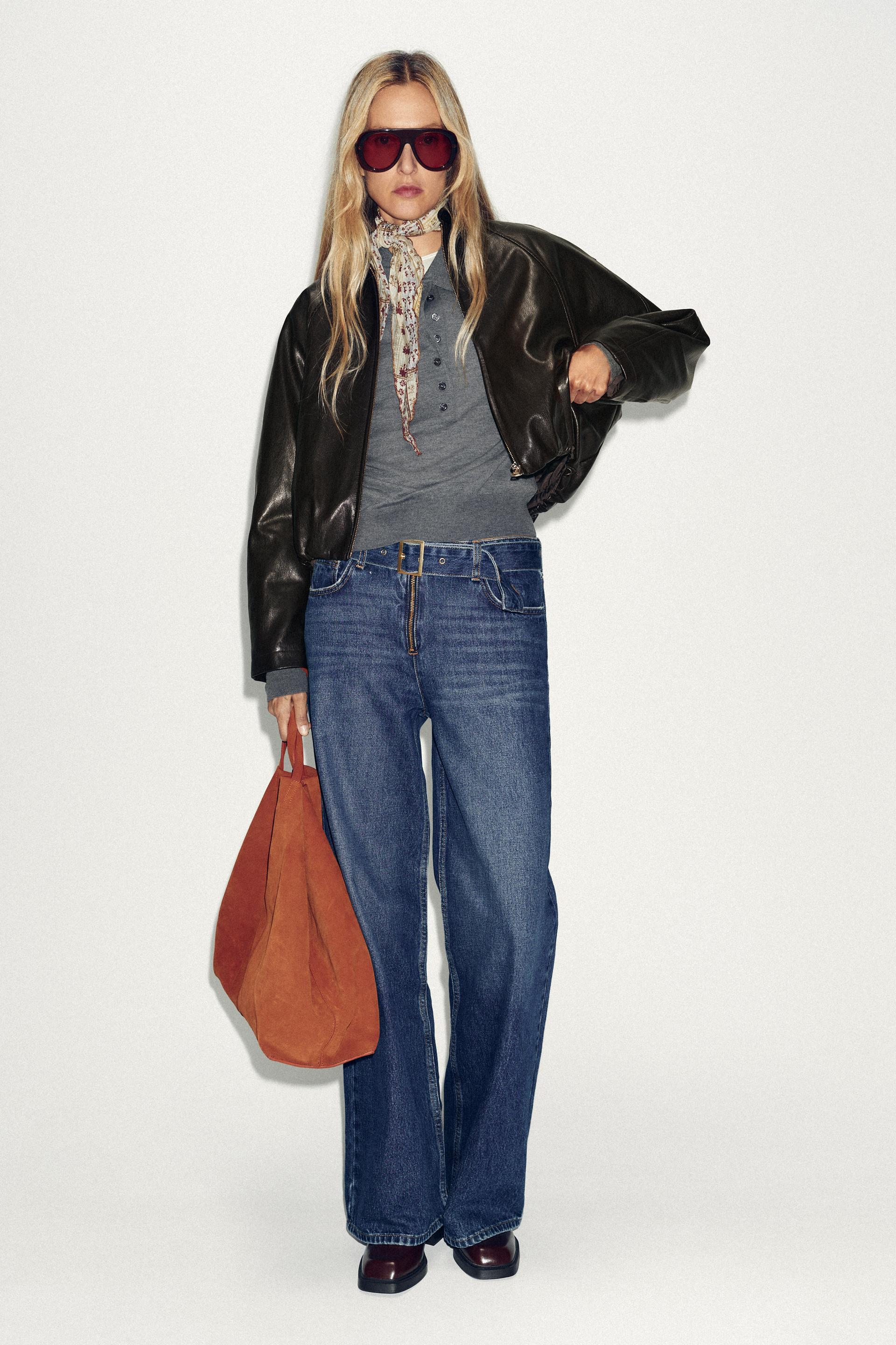 NOA FAUX LEATHER BOMBER JACKET