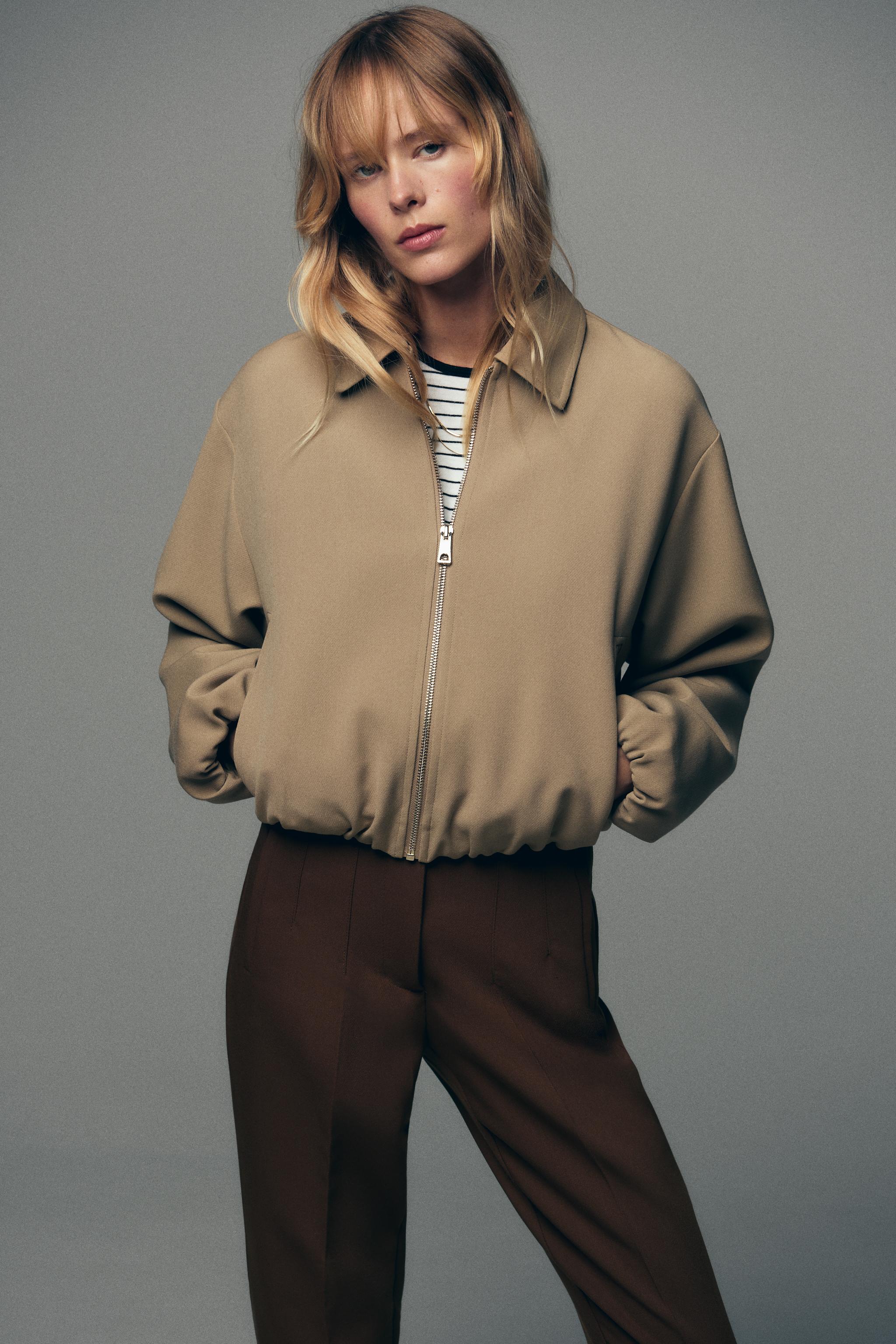 CASCADE PUFFED BOMBER JACKET