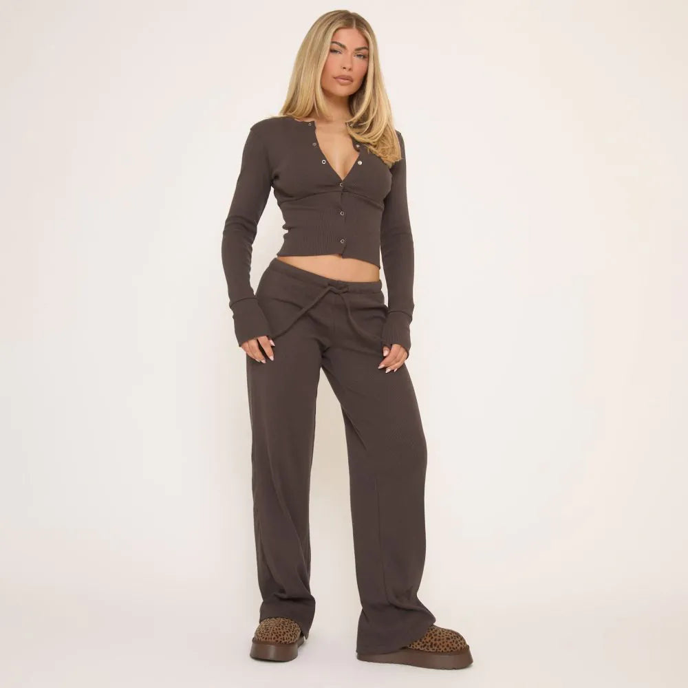 LEAH RIB LOUNGE SET