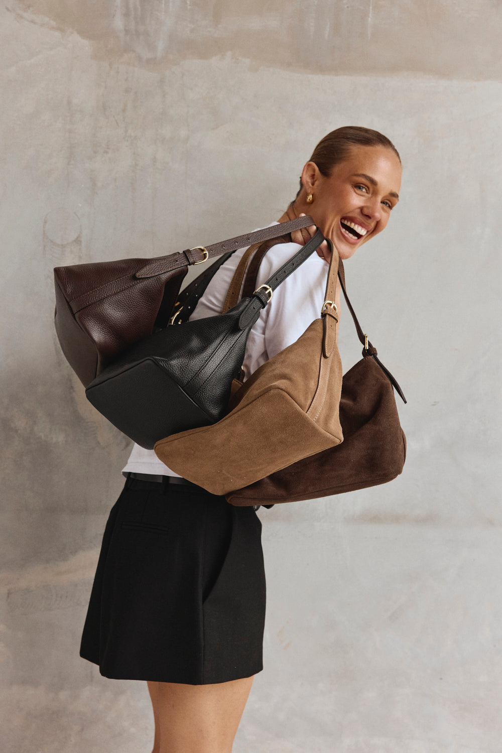 EDEN SUEDE SHOULDER BAG