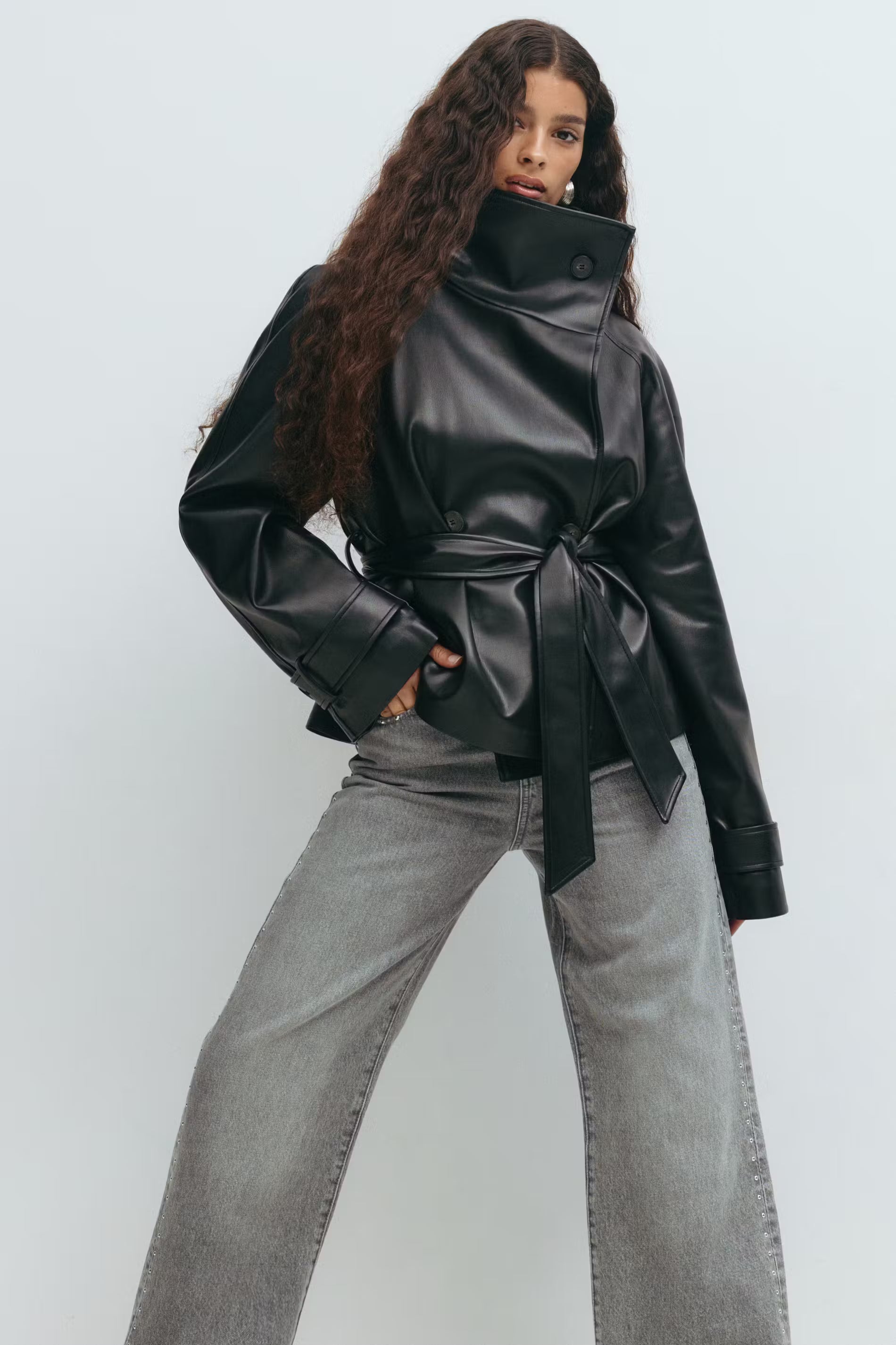 LYSETTE SHORT BELTED JACKET