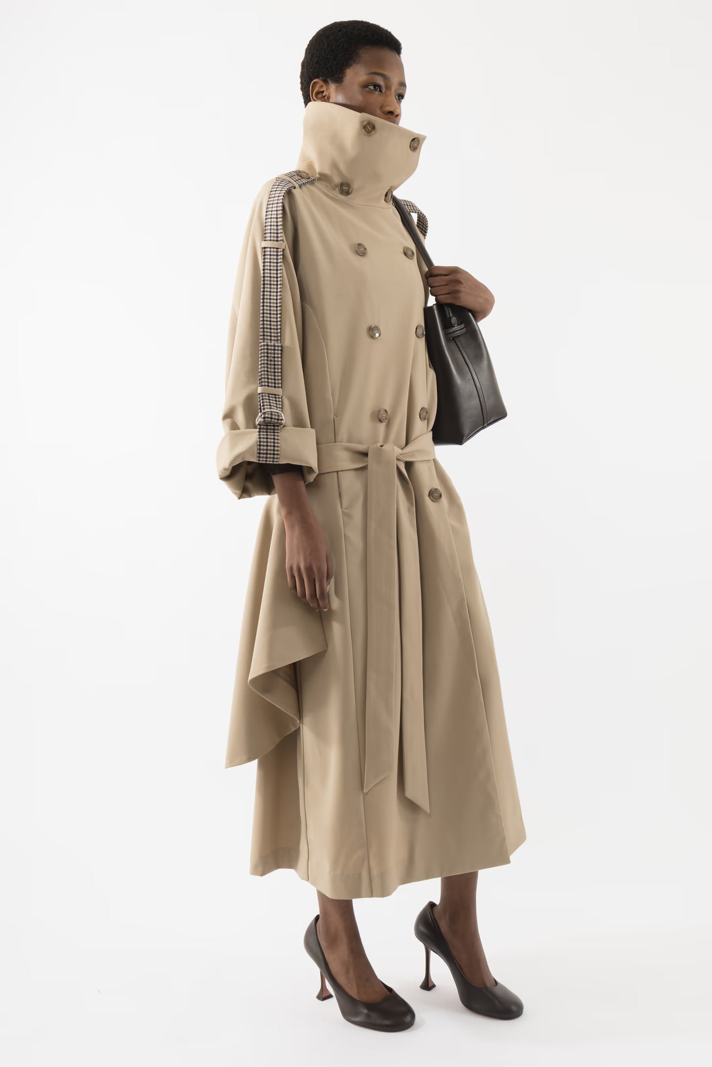 CIELA DROP WAIST TRENCHOAT