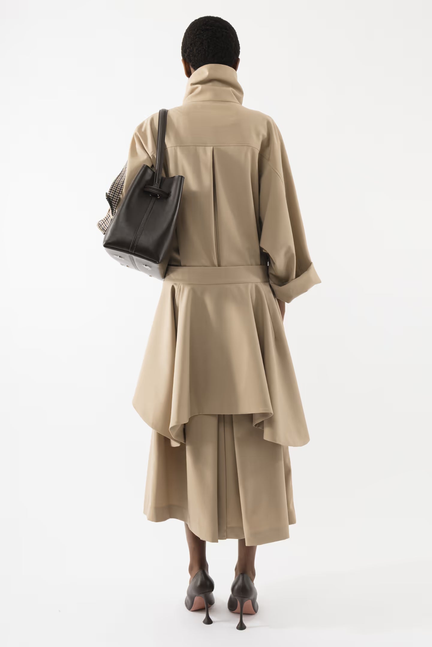 CIELA DROP WAIST TRENCHOAT