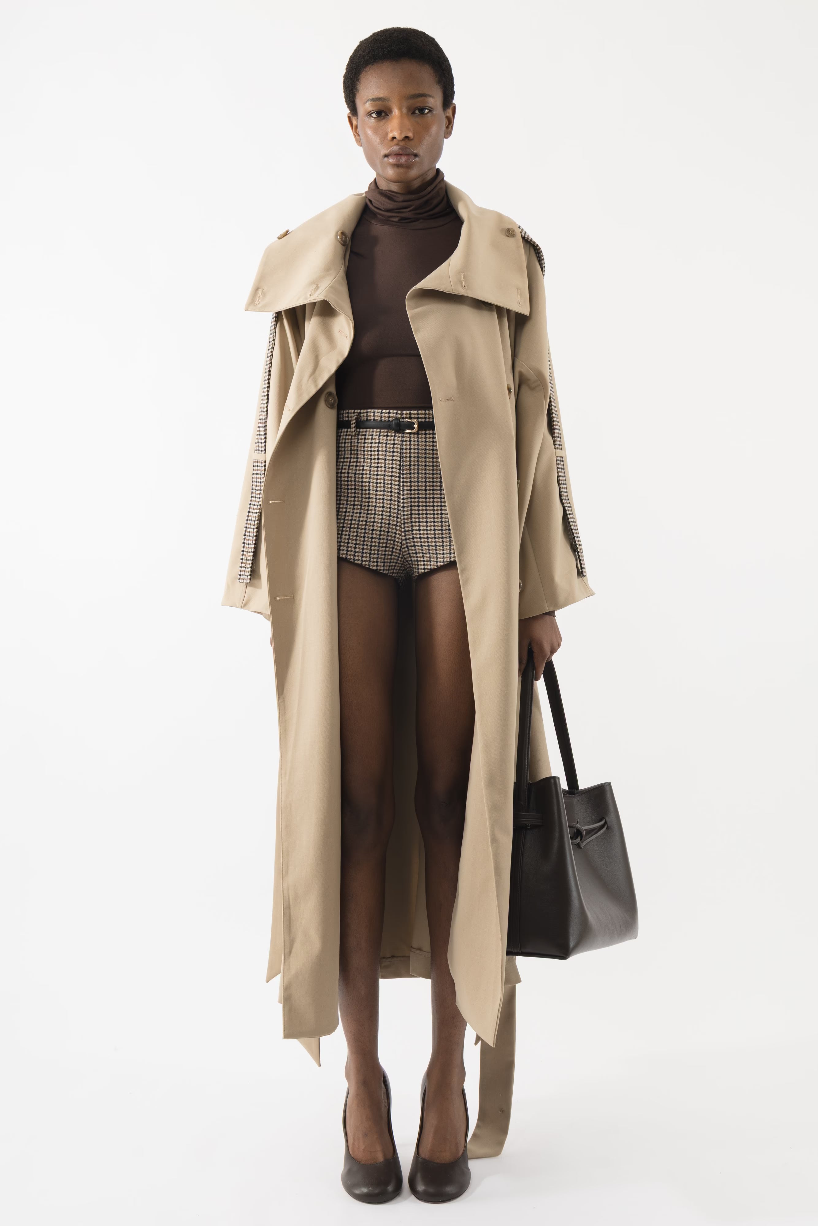 CIELA DROP WAIST TRENCHOAT