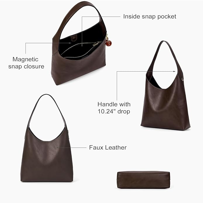 AMELIA FAUX LEATHER TOTE BAG