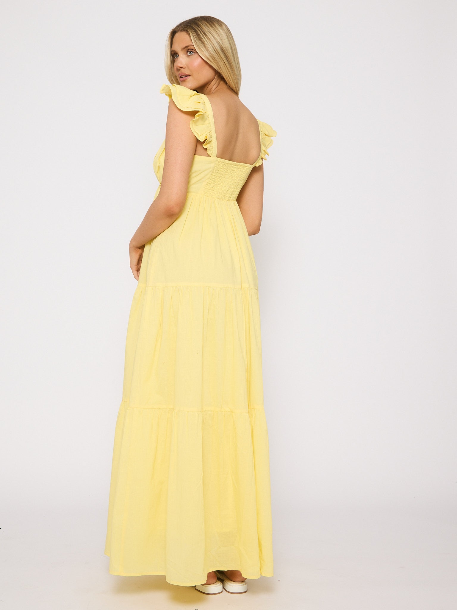 FRILL MAXI DRESS