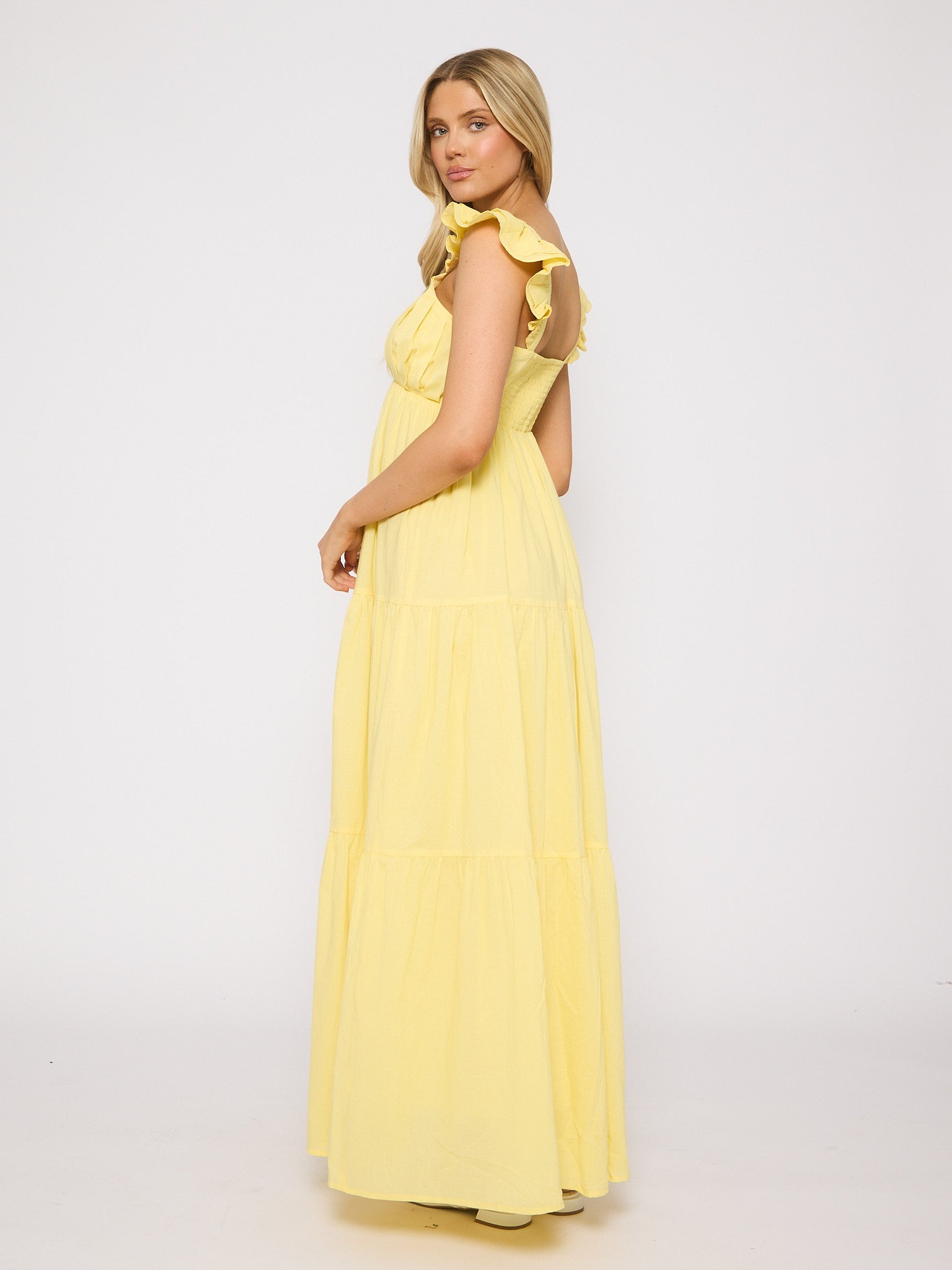FRILL MAXI DRESS