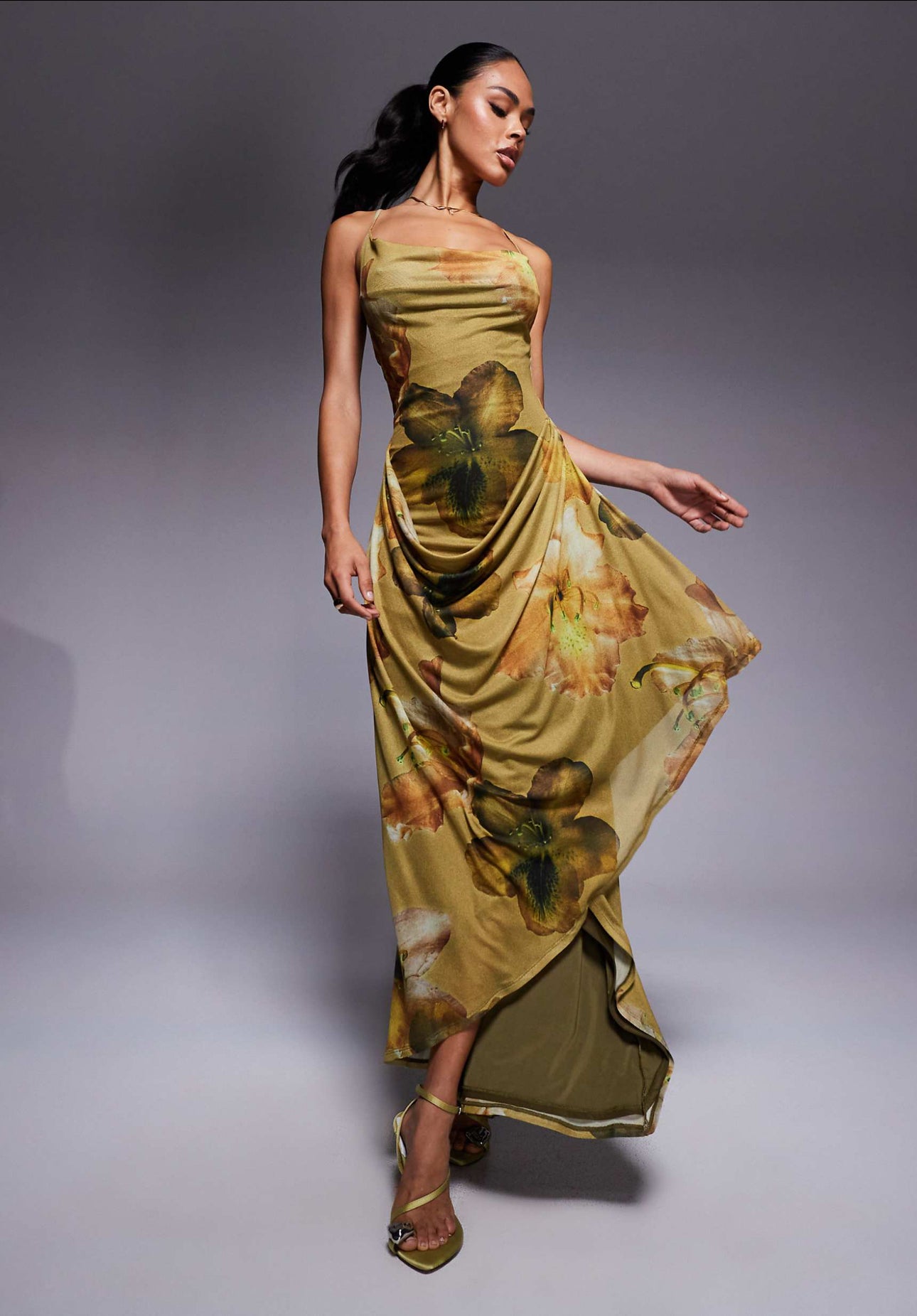 CALLA MESH MAXI DRESS
