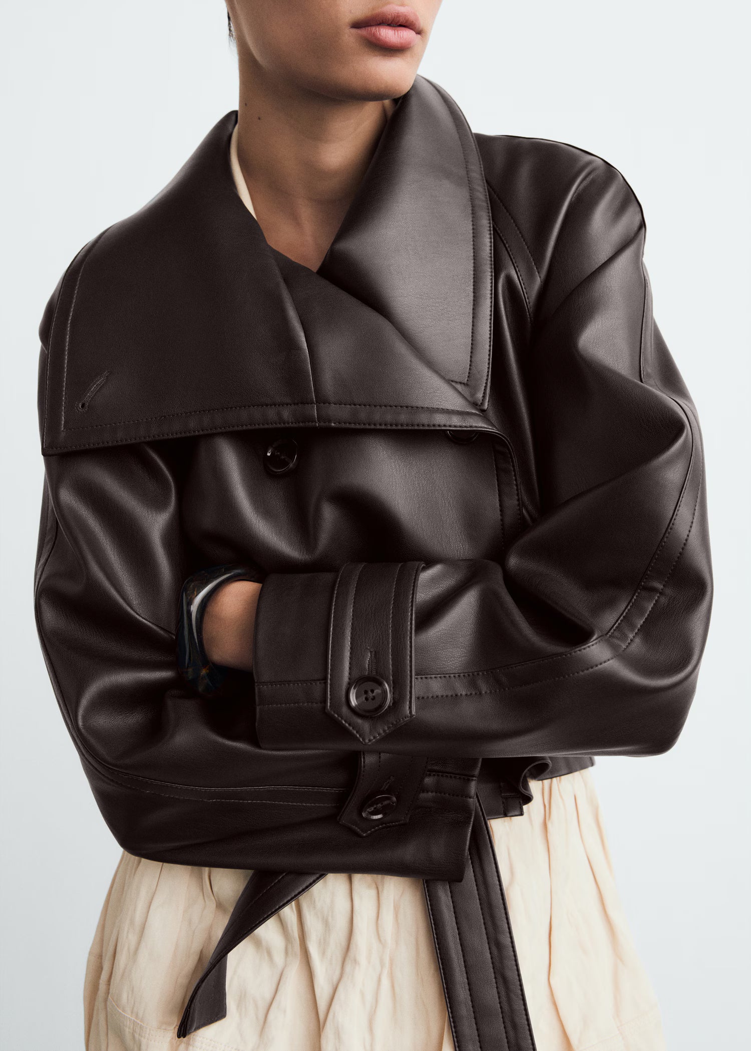 ADIRA FAUX LEATHER JACKET