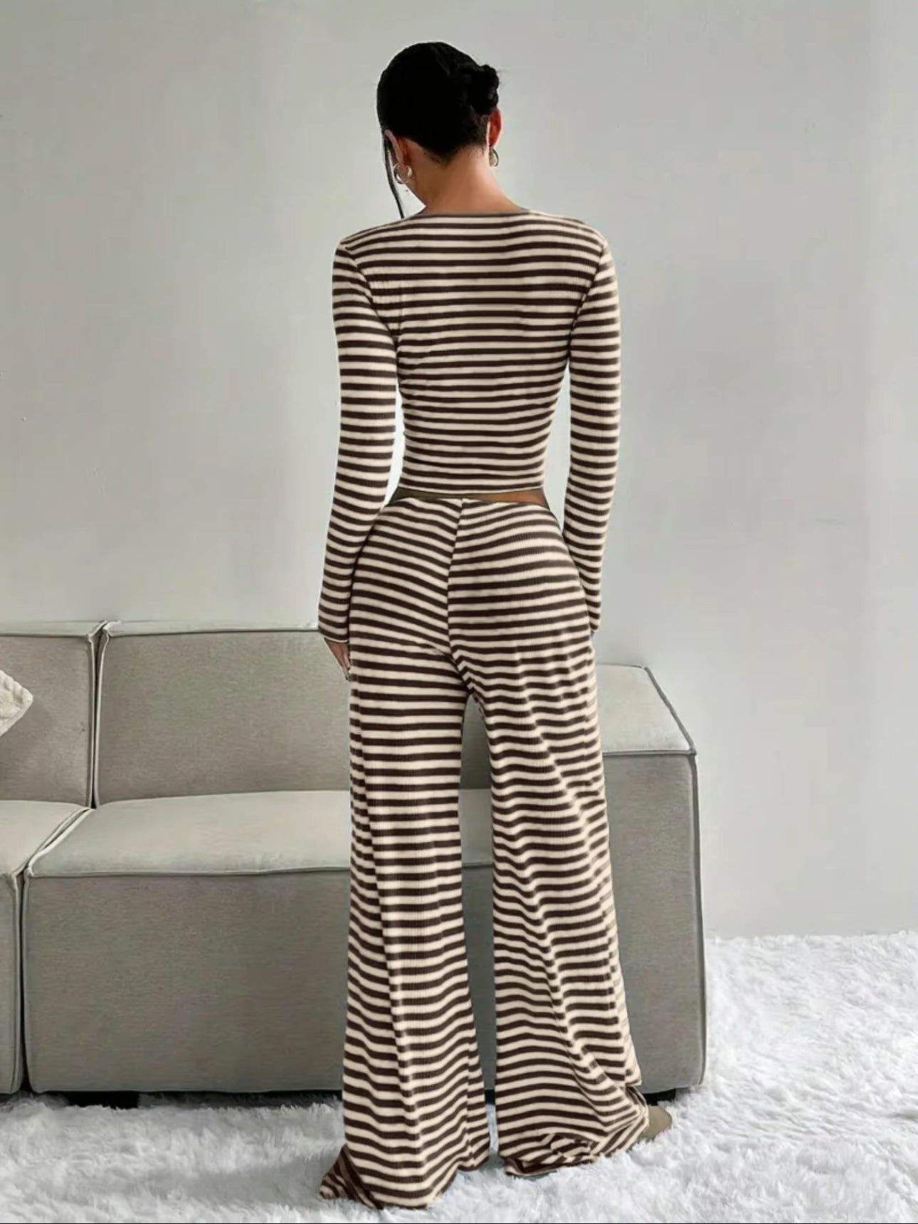 MIRA STRIPED LOUNGE SET