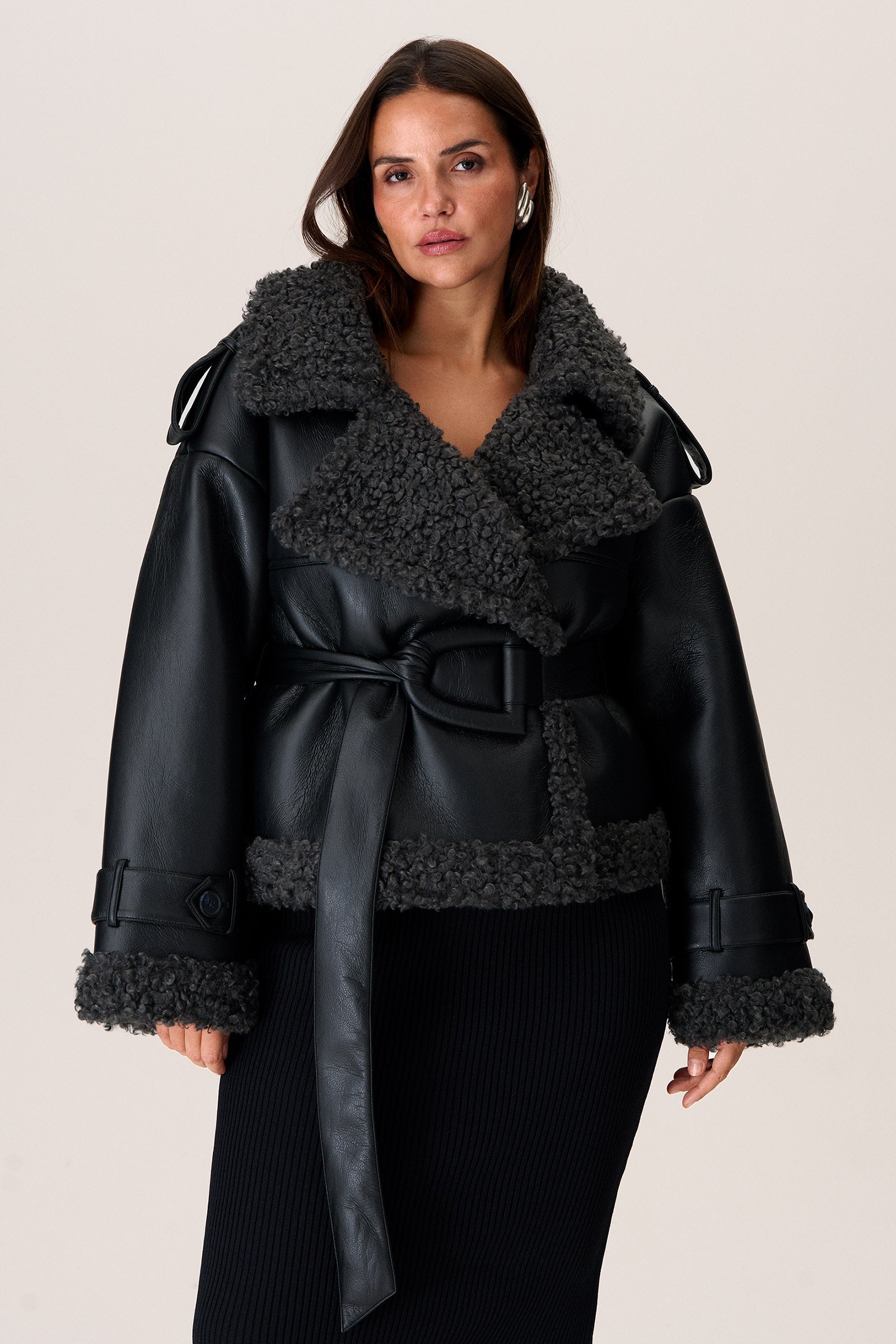 NEILE CROPPED TRENCH COAT