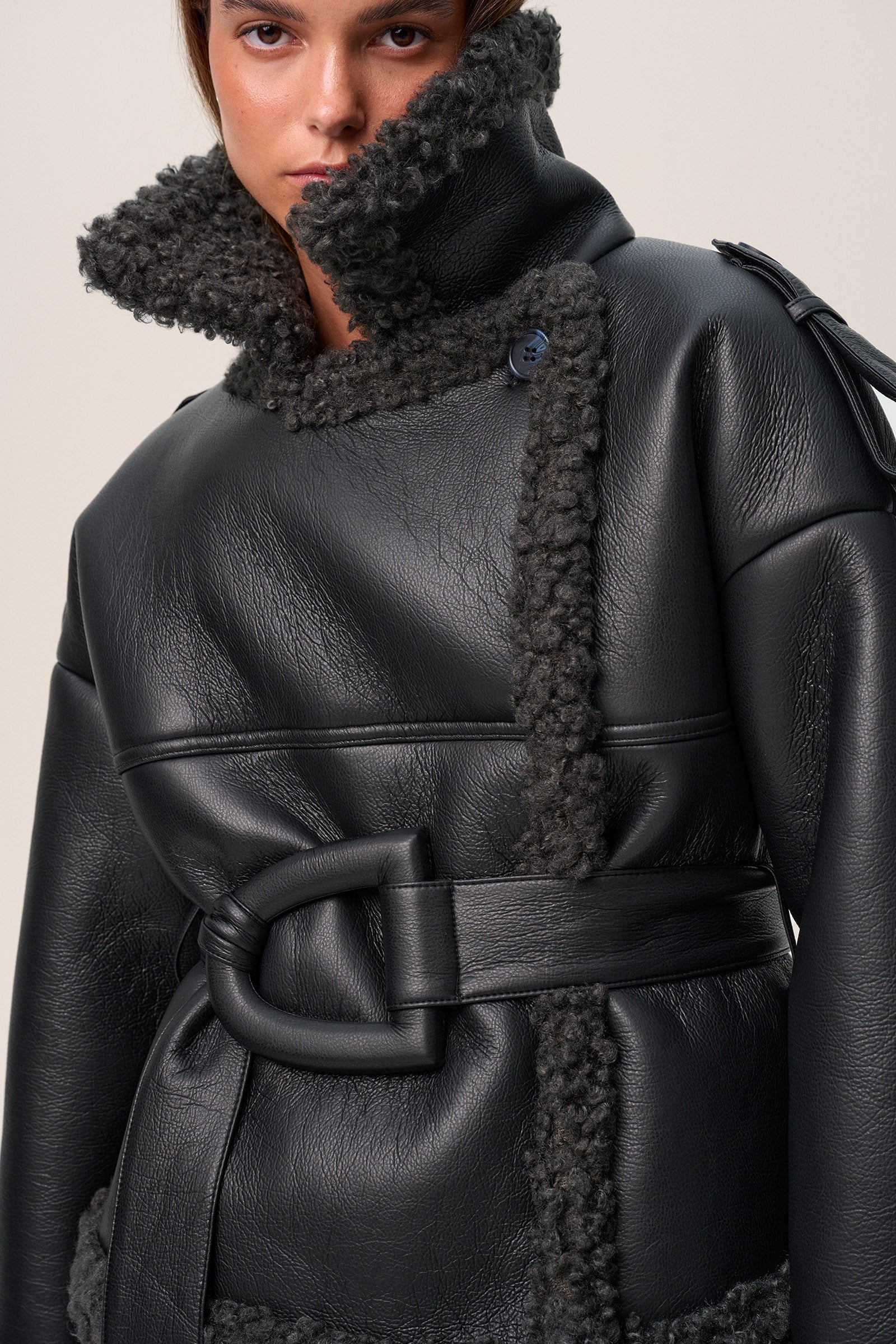 NEILE CROPPED TRENCH COAT