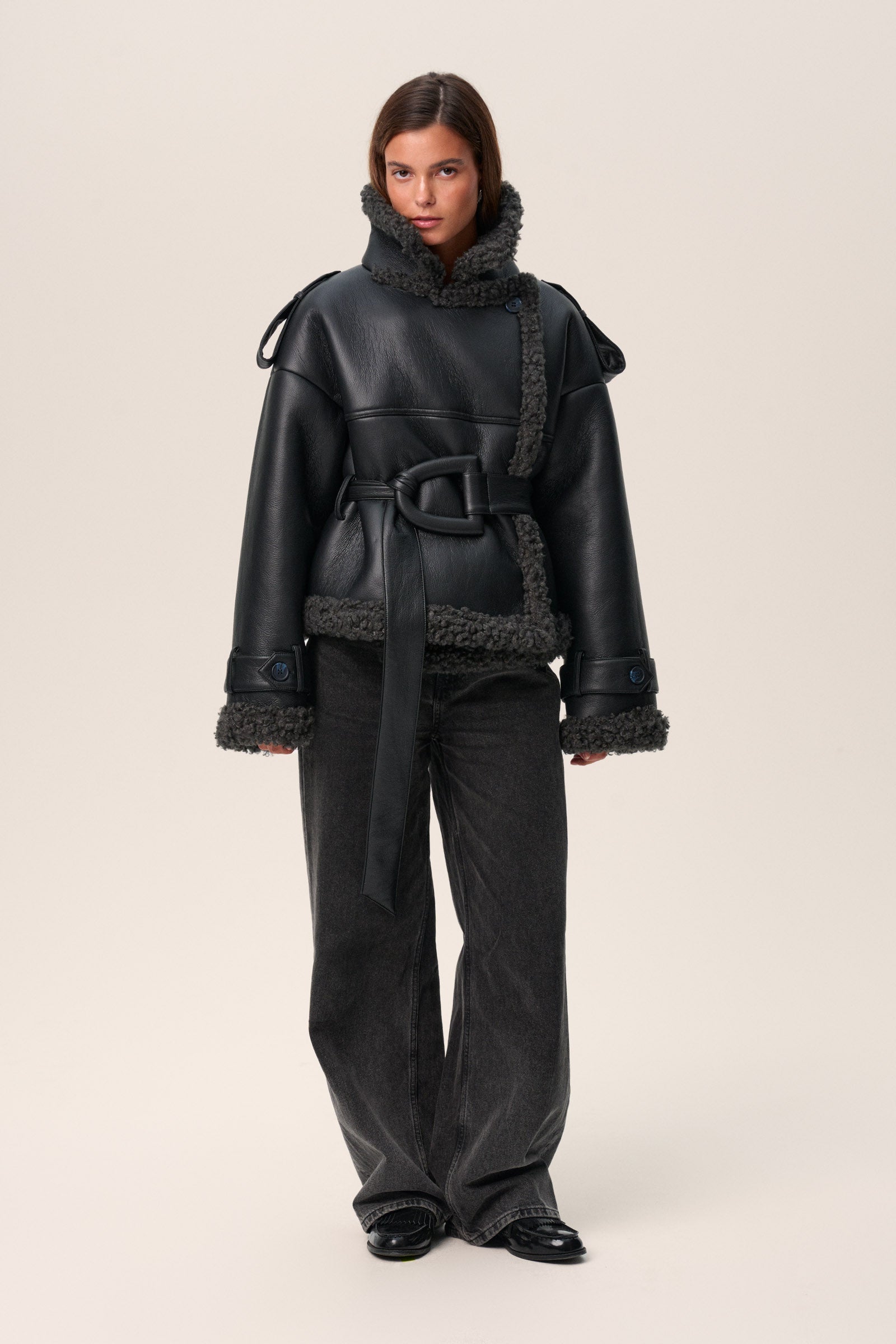 NEILE CROPPED TRENCH COAT