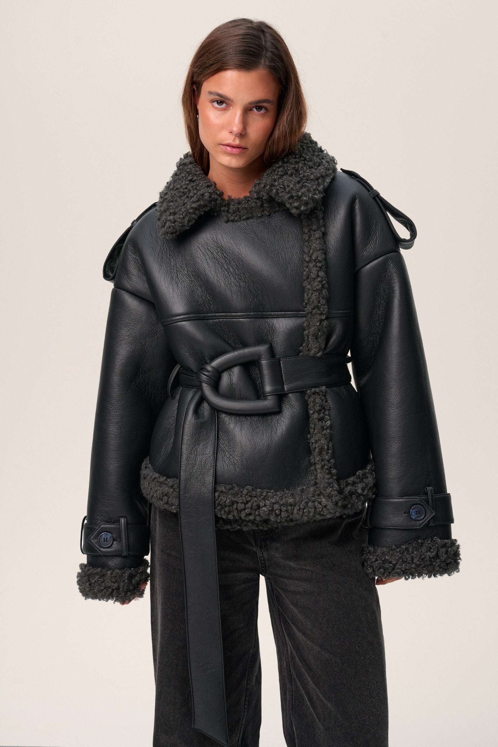 NEILE CROPPED TRENCH COAT