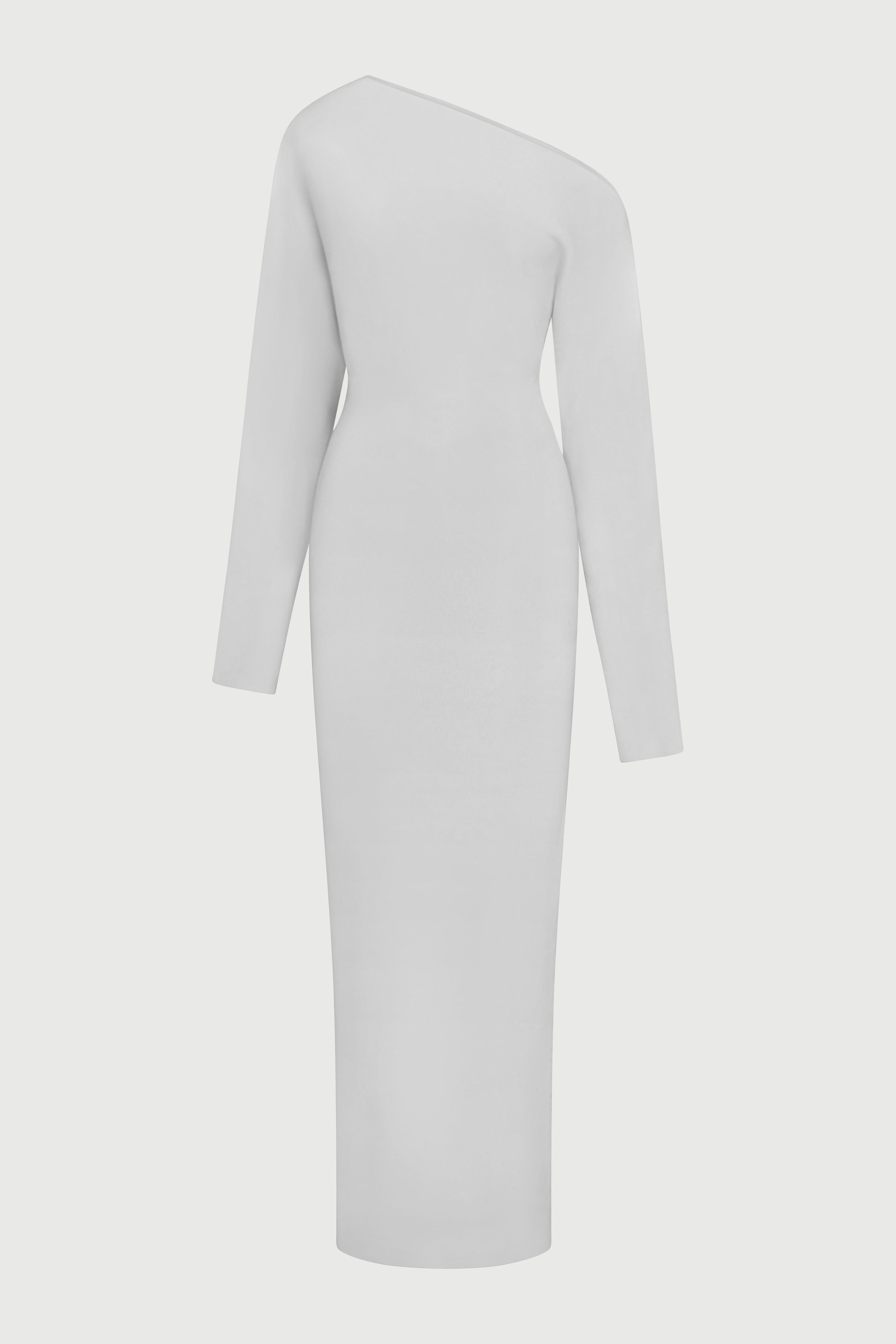 ALISSA KNIT OFF-SHOULDER MAXI DRESS