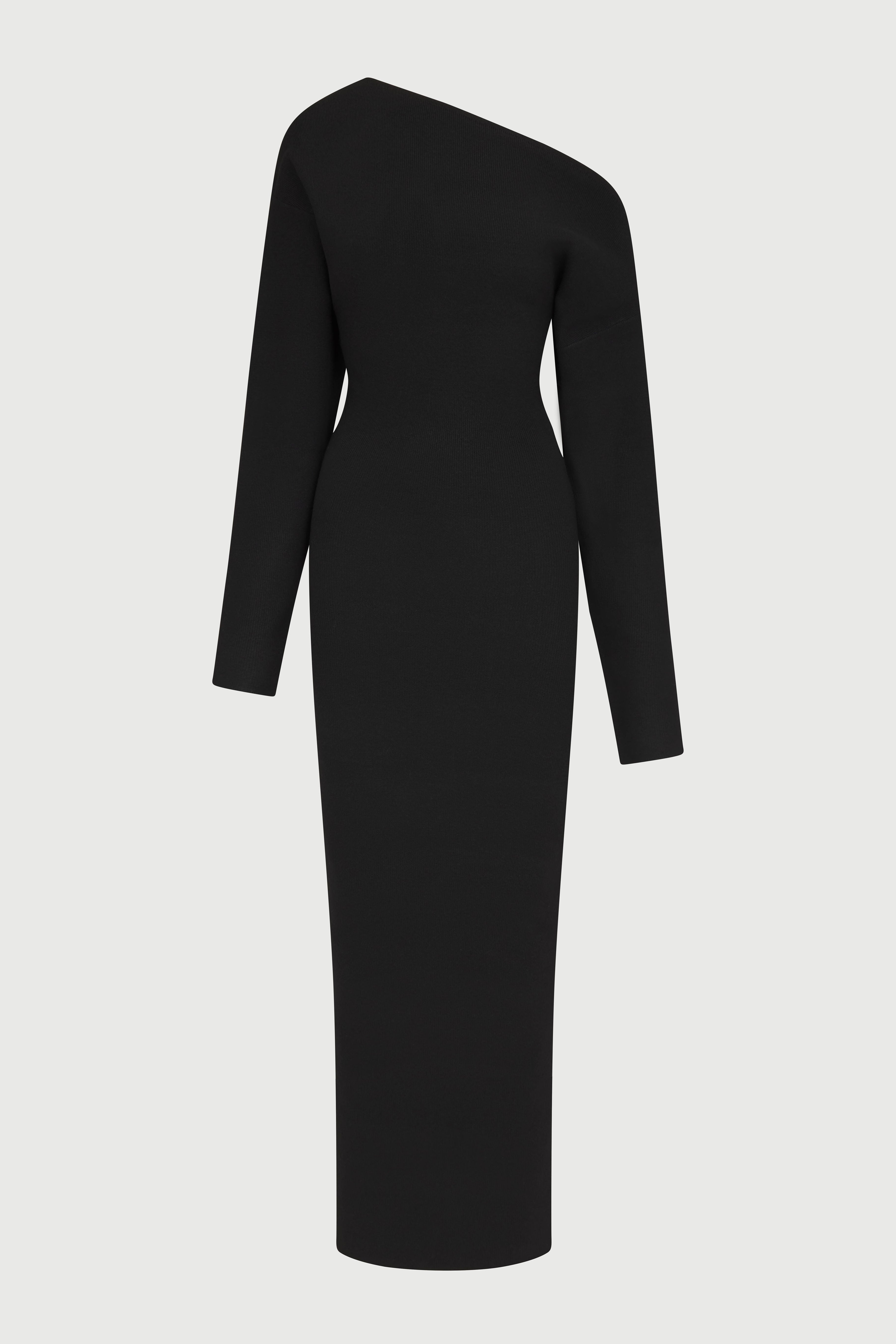 ALISSA KNIT OFF-SHOULDER MAXI DRESS