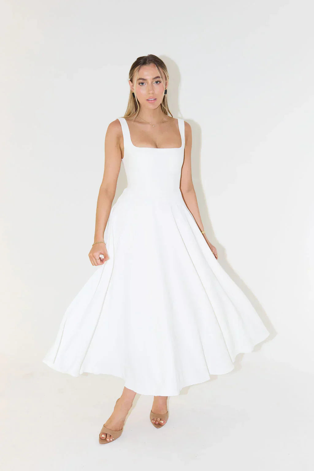 MALTA HIGH WAIST MIDI DRESS