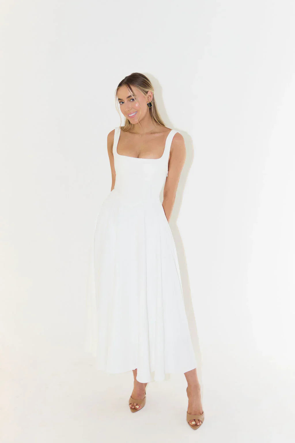 MALTA HIGH WAIST MIDI DRESS
