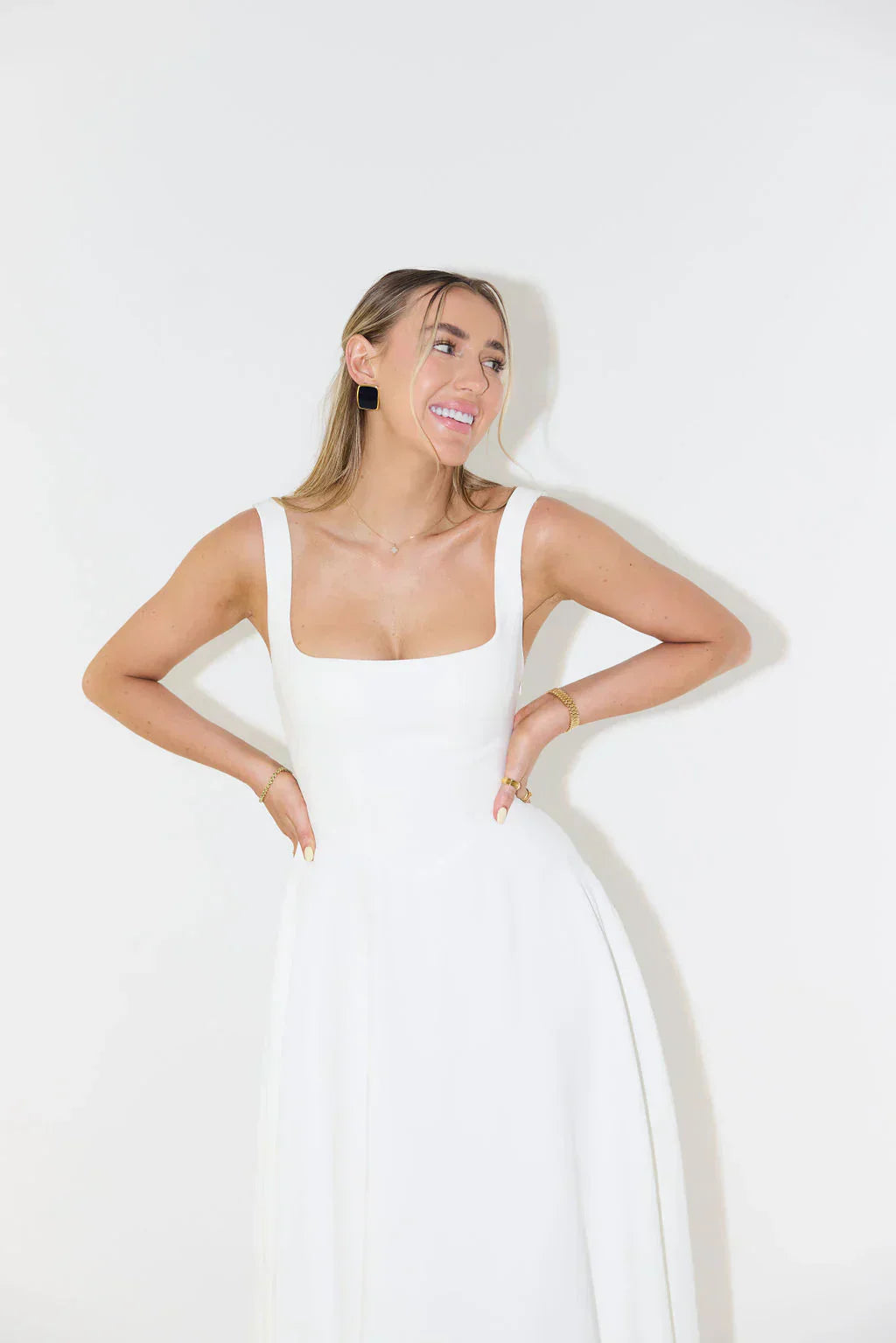 MALTA HIGH WAIST MIDI DRESS