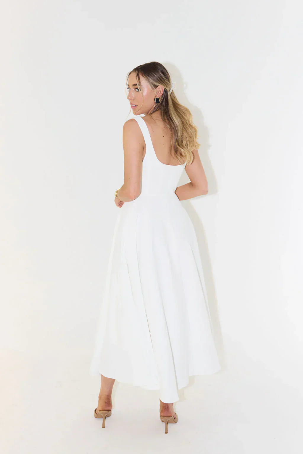 MALTA HIGH WAIST MIDI DRESS