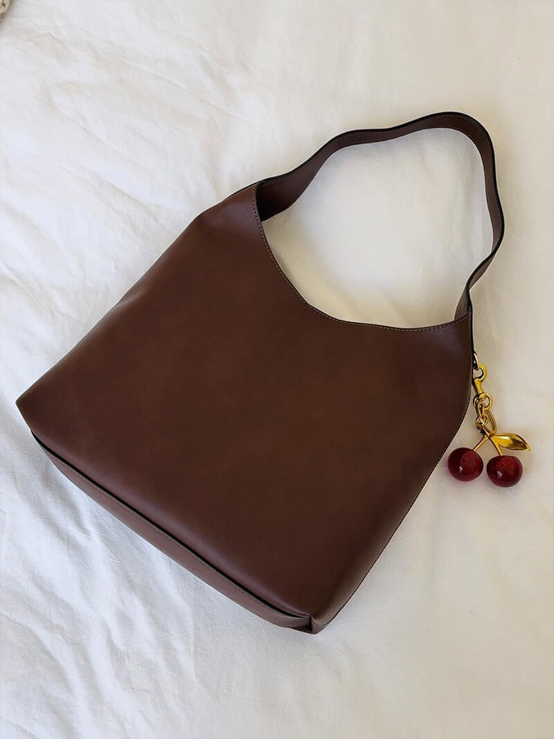 AMELIA FAUX LEATHER TOTE BAG