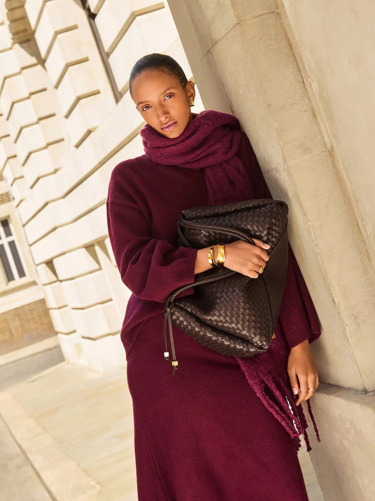 NELLY WOVEN SHOULDER BAG