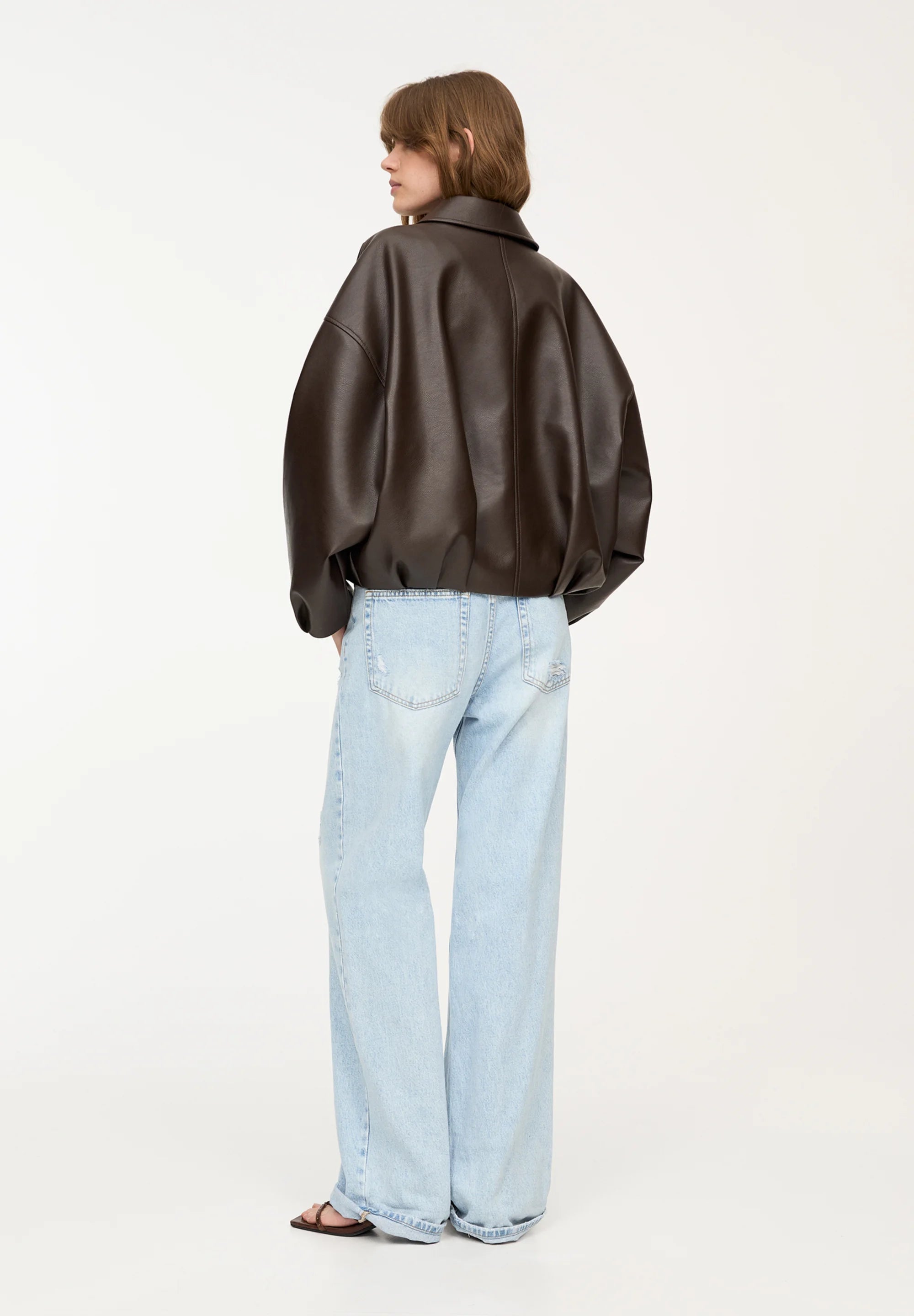 SALOME FAUX LEATHER JACKET