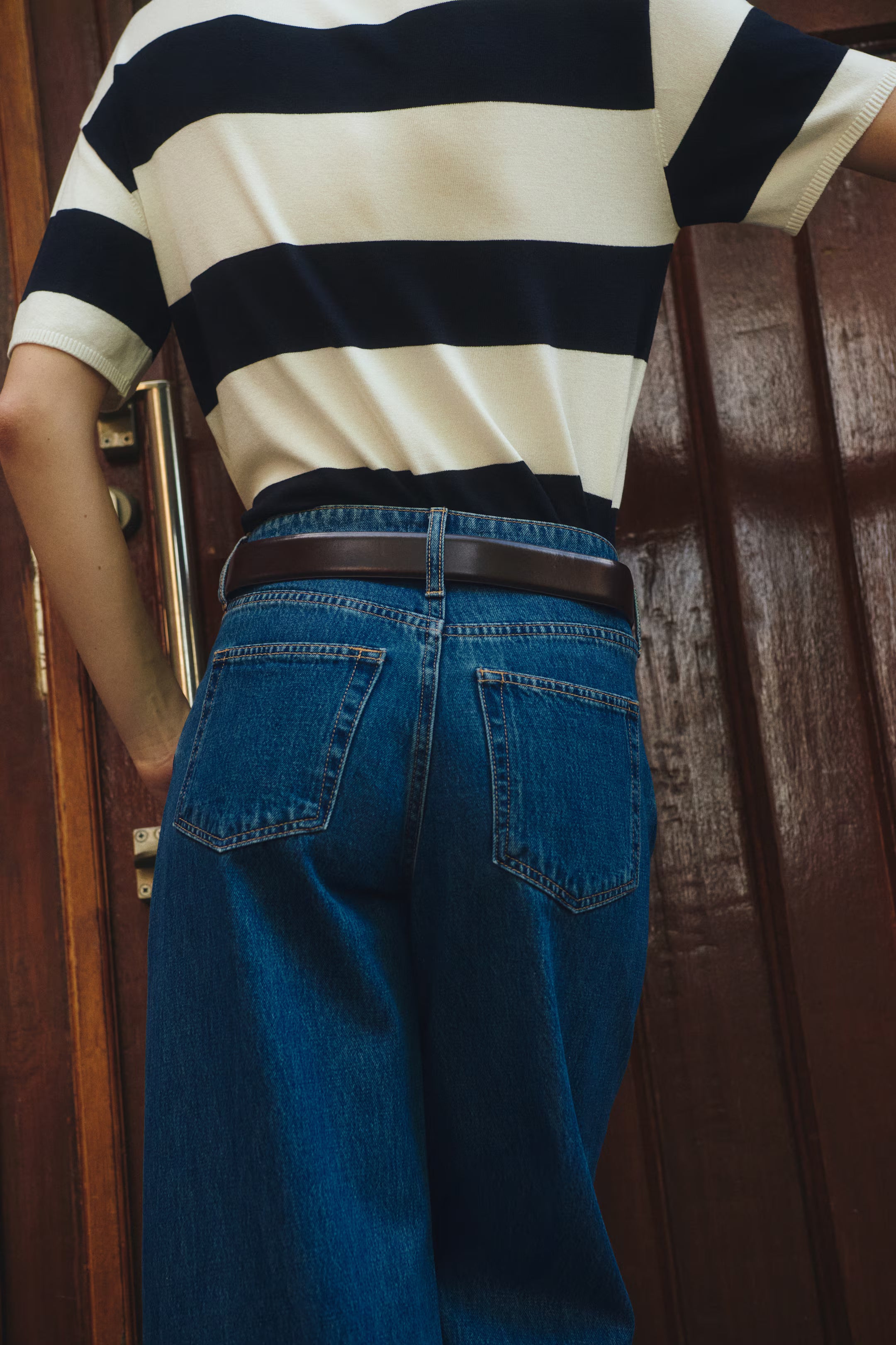 SWIRL WIDE HIGH JEANS