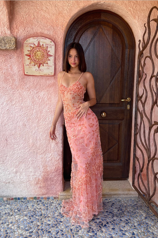ABELLA EMBELLISHED MAXI DRESS