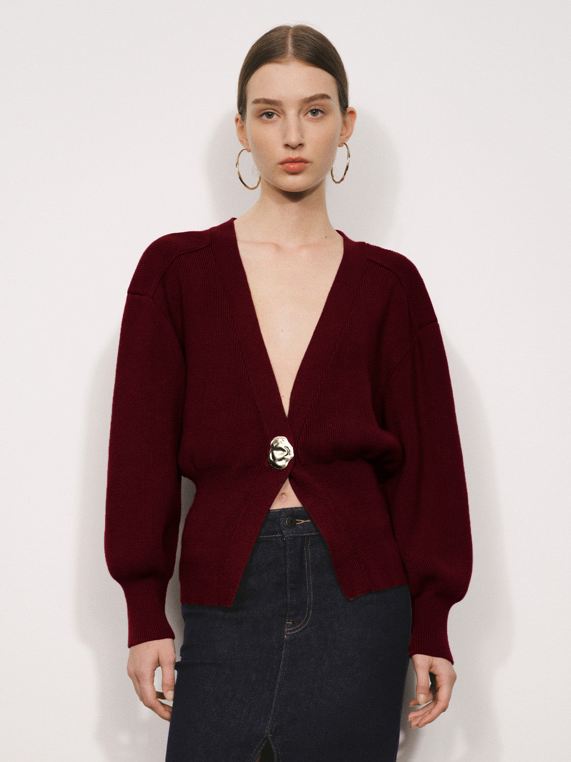 EDEN V-NECK KNITTED CARDIGAN